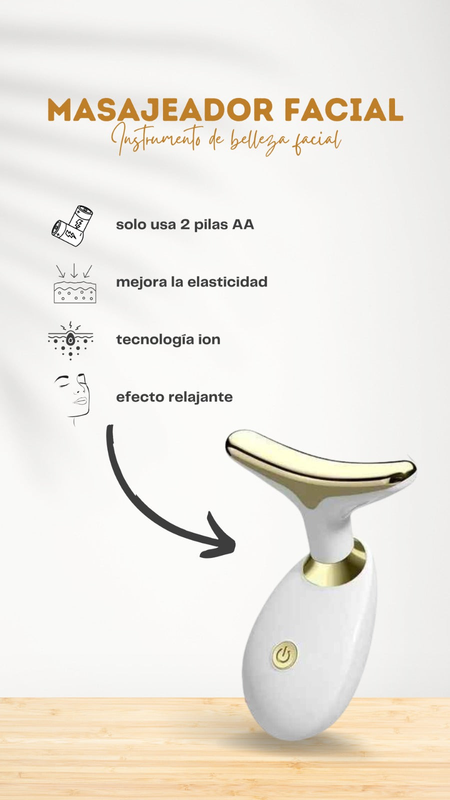 MASAJEADOR FACIAL ANTIARRUGAS