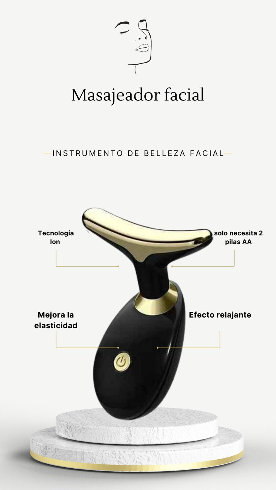 MASAJEADOR FACIAL ANTIARRUGAS